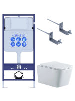 Комплект унитаз с инсталляцией и сиденьем микролифт Aquatek Либра New SET AQUATEK ЛИБРА N KKI2 безободковый