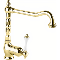 Смеситель для кухни Cezares Margot MARGOT-LLM2-03/24-Bi золото ручка белая