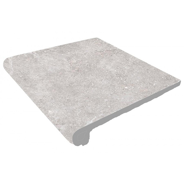 Фронтальная ступень Petra Anti-Slip Round. Gris 30 30x33 от Gres de Aragon (Испания)
