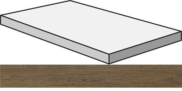 Угловая ступень S.WOOD GRAD.ANG.120/DX W.NU правая 33x120 от Sant Agostino (Италия)