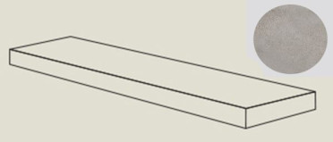 Ступень угловая BLEND CONC.ANG.TOP DX ASH RET правая (PF60006957) 32x120x4.5 от ABK Ceramiche (Италия)