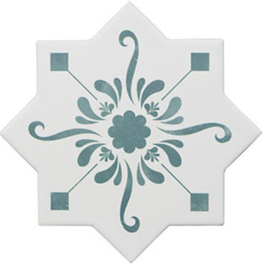 Керамогранит BECOLORS STAR DEC. STENCIL LAGOON (CV67394) 13.25x13.25 от Cevica (Испания)