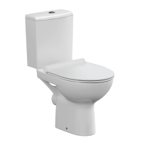 Унитаз-компакт напольный с бачком и сиденьем микролифт Cersanit Nature 65410 безободковый