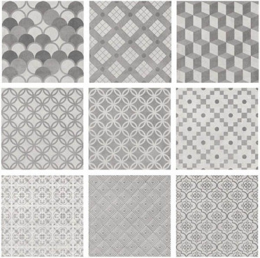 Керамогранит Карнаби-стрит орнамент серый (SG1576N) 20x20x8 от Kerama Marazzi (Россия)