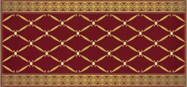 Бордюр NOBLESSE + LORD CENEFA DELIS BURDEOS GOLD 20x10 от APE Ceramica (Испания)