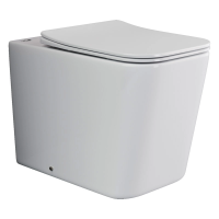 Унитаз приставной с сиденьем микролифт Ceramica Nova Cubic CN1809 безободковый