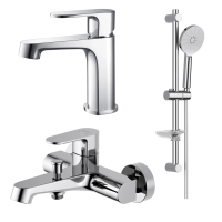 Комплект смесителей для ванны Aquatek Оберон AQ1230CR хром