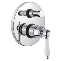 Встраиваемый смеситель для душа с переключателем Cezares Aphrodite APHRODITE-VDIM2-01-Bi хром