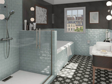 Настенная плитка Backstage Original Antracita Brillo 7.5x30 от Mainzu (Испания)