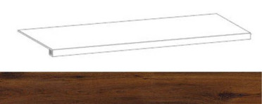 Фронтальная ступень S.WOOD GRADONE 120 WOOD NUT 33x120 от Sant Agostino (Италия)