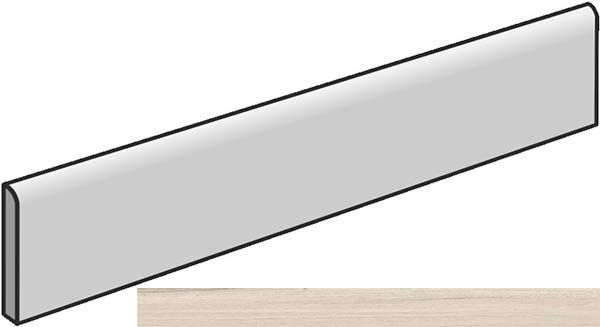 Бордюр ECO CHIC BATT. ALMOND RET (PF60004946) 6.5x120 от ABK Ceramiche (Италия)