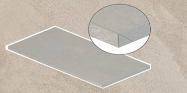 Фронтальная ступень SHALE TAUPE GRADONE ASSEMBLATO (SL06G5A) 30x120 от Italgraniti (Италия)