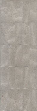 Настенная плитка Безана 12152R серый структура обрезной 25x75 от Kerama Marazzi (Россия)