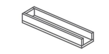 Спецэлемент SHALE GREIGE CANALINA BORDO CHIUSO 2CM (SL03CAC6) 8x14x60 от Italgraniti (Италия)