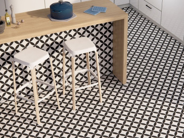 Керамогранит CIRCLE Black Pre. 45x45 от Prissmacer (Испания)