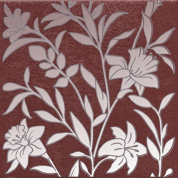 Декор Барберино 4 бордо глянцевый (HGD/C568/5293) 20x20x0.69 от Kerama Marazzi (Россия)