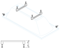Комплект ножек для ванны Cezares LEG-KIT-100