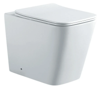 Унитаз приставной с сиденьем микролифт Aquatek Либра New AQ1908N-00 безободковый