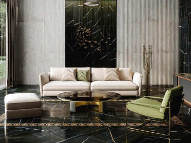 Бордюр Багет Греппи BLF001R белый 7.3x40 от Kerama Marazzi (Россия)