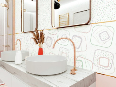 Настенная плитка Candy Terrazzo WT9CAN00 24.9x50x8.5 от New Trend (Россия)