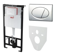 Инсталляция для подвесного унитаза Alcaplast Sadromodul AM101/1120-4:1RUS SET+M70 комплект с клавишей