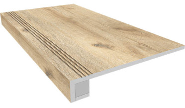 Комплект DAINTREE (Ступень DA02(33x120)непол.(прям.бортик)с насечками+Подступенок(14.5x120) 33x120 от Ametis (Россия)