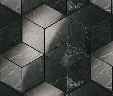 Мозаика Marvel Noir St.Laurent Mos. Esagono Lapp. ADVP 30x35 от Atlas Concorde (Италия)