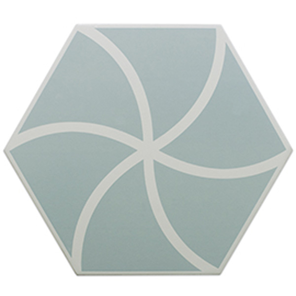 Керамогранит FANCY WAVES BLUE (127009) 20x23 от DNA Tiles (Испания)