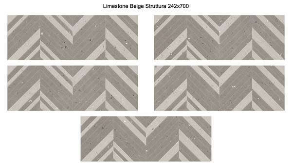 Настенная плитка Limestone Beige Struttura 24.2x70 от Eletto Ceramica (Россия)