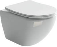 Унитаз подвесной с сиденьем микролифт Ceramica Nova Metropol CN4002 безободковый