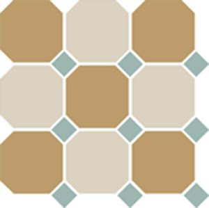 Керамогранит 4403+16 OCT13-A Yellow 03 White 16 OCTAGON/Turquoise 13 Dots 30x30 от TopCer (Португалия)