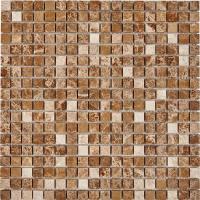 pixmosaic PIX 221 Light Emperador, чип 15x15 мм, сетка 305х305x4 мм, Полированная