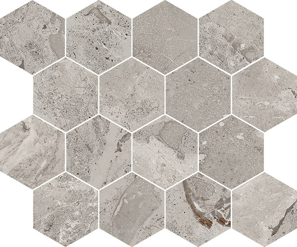 Мозаика Karnis Mosaico Esagona Grey Matt (97427) 33x27.5 от Cerdomus (Италия)