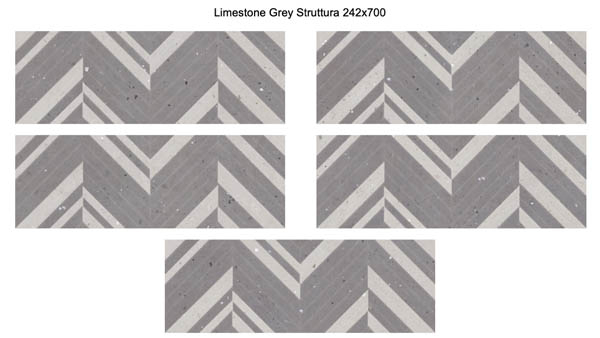 Настенная плитка Limestone Grey Struttura 24.2x70 от Eletto Ceramica (Россия)