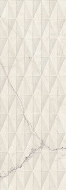 Настенная плитка Allmarble Wall Statuario Struttura Pav? Lux 3D (M73S) 40x120 от Marazzi Italy (Италия)