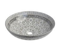 Раковина накладная Bronze de Luxe Марракеш 45 1008G серая