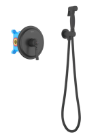 Гигиенический душ со смесителем Aquatek Классик AQ1519MB черный