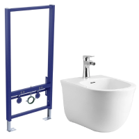 Комплект биде подвесное Aquatek Классик AQ1161-00+инсталляция Aquatek Standart 50 INSB-0000001