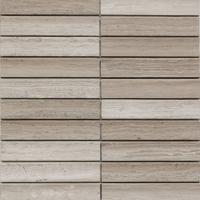 pixmosaic PIX 347 White Wooden, Concave, чип 30х151 мм, сетка 305х318х12 мм, Матовая