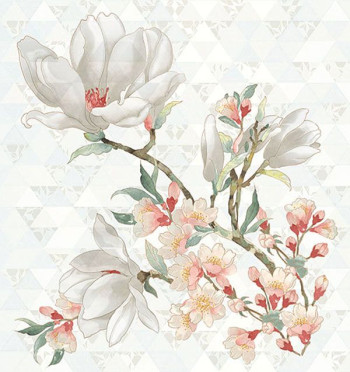 Панно PRIMAVERA MAGNOLIA BIANCO 75.3x70.9 от Керлайф (Россия)