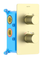 Смеситель для душа Aquatek Европа AQ1391BG шлифованное золото