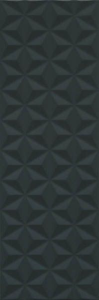 Настенная плитка Диагональ черный структура обрезной (12121R) 25x75 от Kerama Marazzi (Россия)