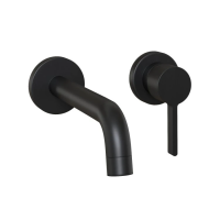 Смеситель для раковины Paini Brera 74PZ208 встраиваемый, чёрный матовый PVD