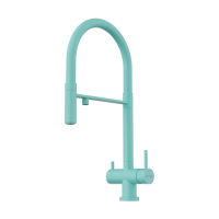 Смеситель для кухни с выдвижной лейкой Omoikiri Kanto-AZ 4994425 azur blue