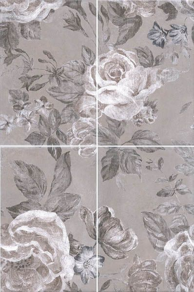 Панно Александрия серый 8272\4x\3F комплект из 4х частей 20x30 от Kerama Marazzi (Россия)