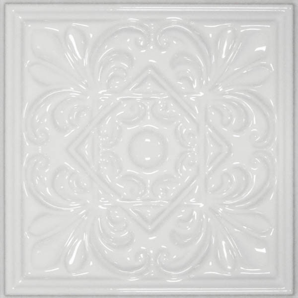 Декор PLUS CLASSIC 1 WHITE ZINC (CV62799) 15x15 от Cevica (Испания)
