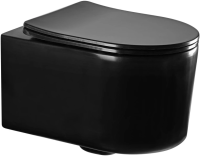 Унитаз подвесной с сиденьем микролифт Aquatek Мия AQ2004-MB безободковый