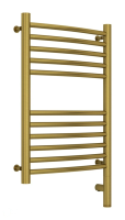 Полотенцесушитель электрический 600х400 Сунержа Богема + выгнутая 051-5803-6040 латунь