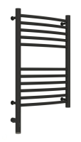 Полотенцесушитель электрический 600х400 Сунержа Богема + выгнутая 15-5802-6040 черный