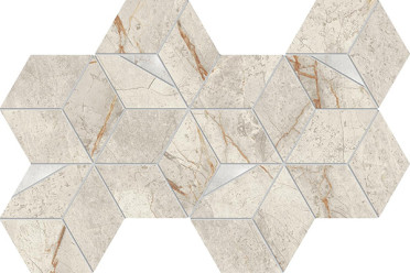 Мозаика Marvel Diva White Everest Mosaico Hex Lapp. (AYLR) 23.3x40.3 от Atlas Concorde (Италия)